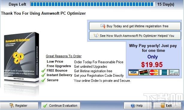 Asmwsoft PC Optimizer下载,内存优化,内存清理,c盘清理,磁盘清理,系统优化